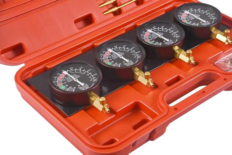 DHA Universal Fuel Vacuum Carburetor Synchronizer Synchronization Balancer Tool Kit 4 Cylinder Carb Sync Gauge Set Compatible with Motorcycle BMW Honda Yamaha Kawasaki Suzuki GS KZ XS CB 550 650 750 - Image 3